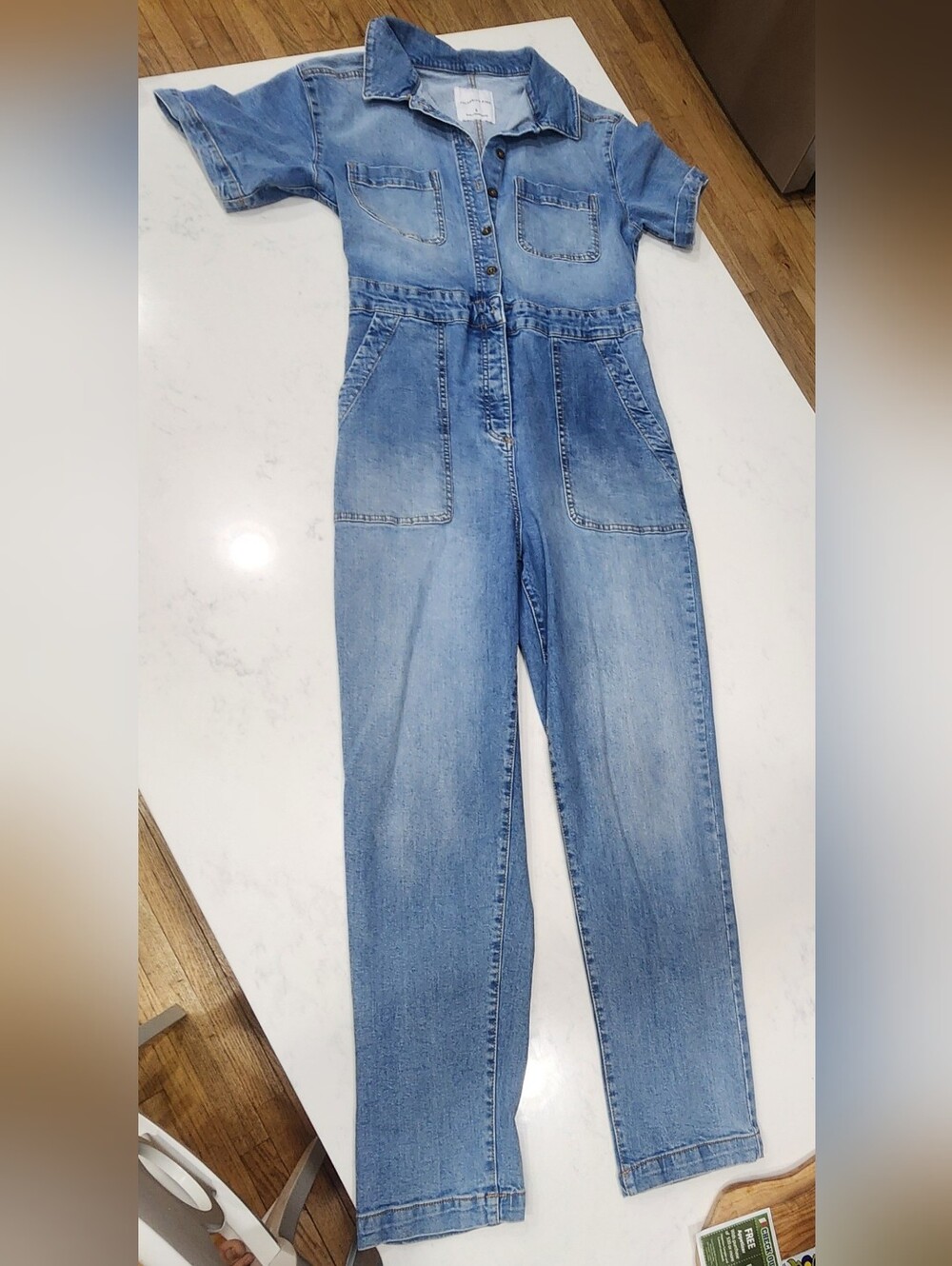 Light Blue Denim Jumpsuit Jeans - Women's Relaxed Fit